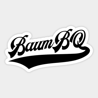 BaumBQ Script Black Sticker